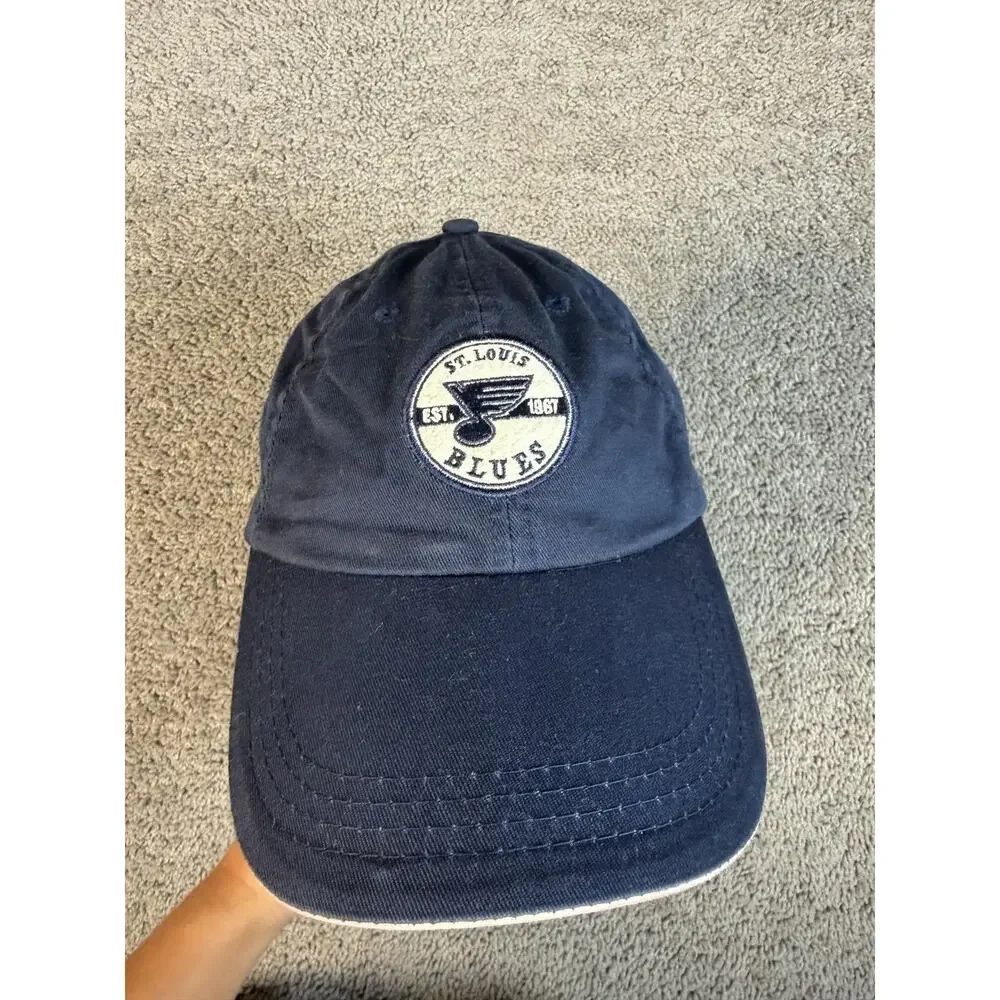 St. Louis Blues Hat Cap Strap Back Mens One Size Blue NHL Hockey Fox Sportsnet